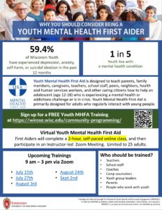 Adult & Youth Mental Health First Aid Training